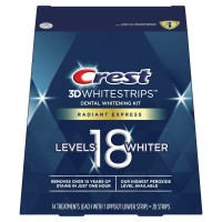 Crest 3D Whitestrips Radiant Express Levels 18 Whiter (7 Treatments / 14 Strips)