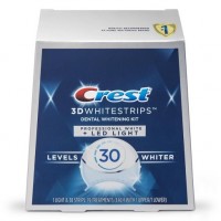Crest 3D Whitestrips Professional White + LED Light Levels 30 Whiter – Teeth Whitening Kit